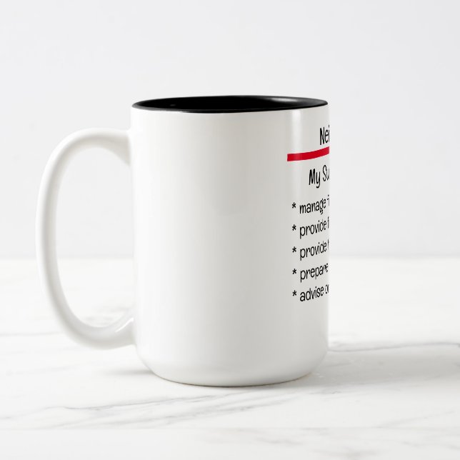 Accounting Is My Superpower custom gift Two-Tone Coffee Mug (Left)
