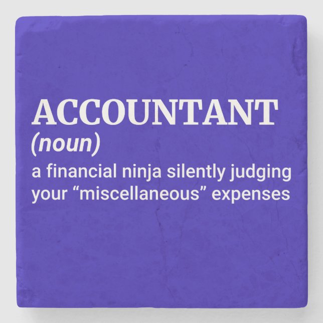 Accounting Life Stone Coaster (Front)