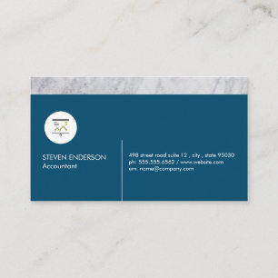 Accounting Money Chart Business Card