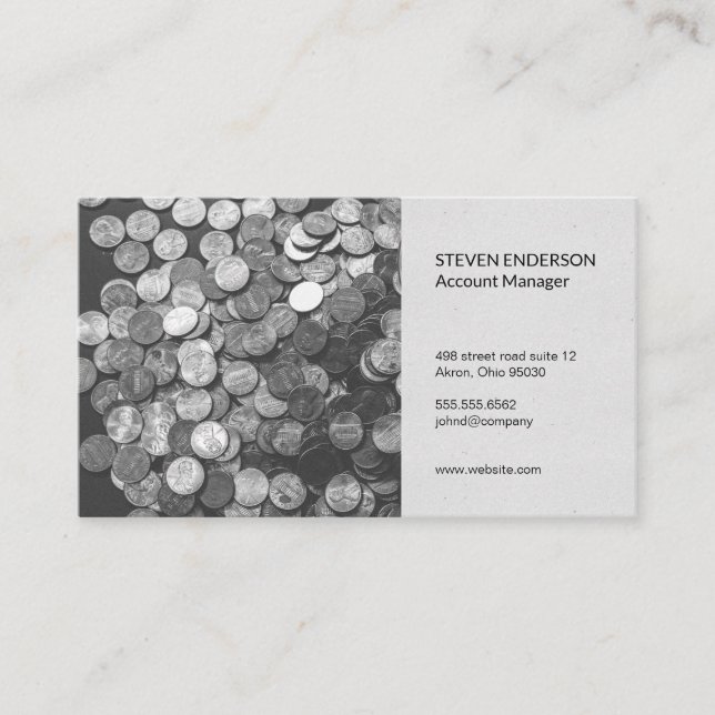 Accounting | Money Management Business Card (Front)