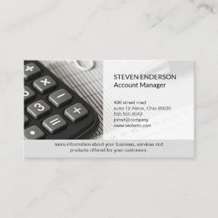 Accounting   Money Management   Calculator Business Card