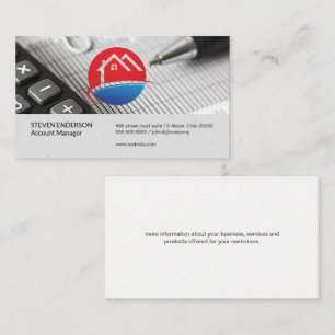 Accounting   Money Management   Financial Business Card