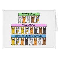Accounting Ninja Cartoon Cats