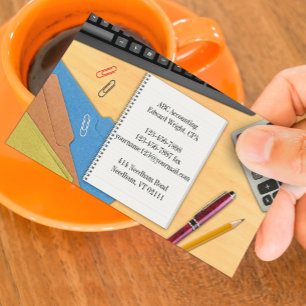 Accounting Office Business Card Template