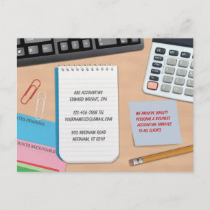 Accounting Postcard
