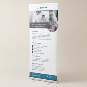 Accounting Services Vertical Retractable Banner