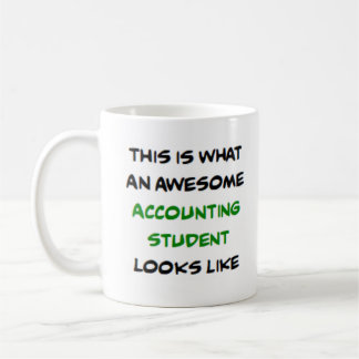 accounting student, awesome coffee mug