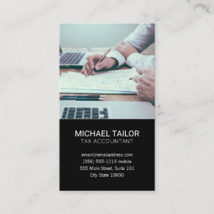 Accounting   Tax Prep Business Card