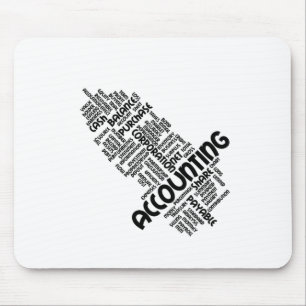 Accounting text mouse mat