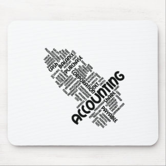 Accounting text mouse mat