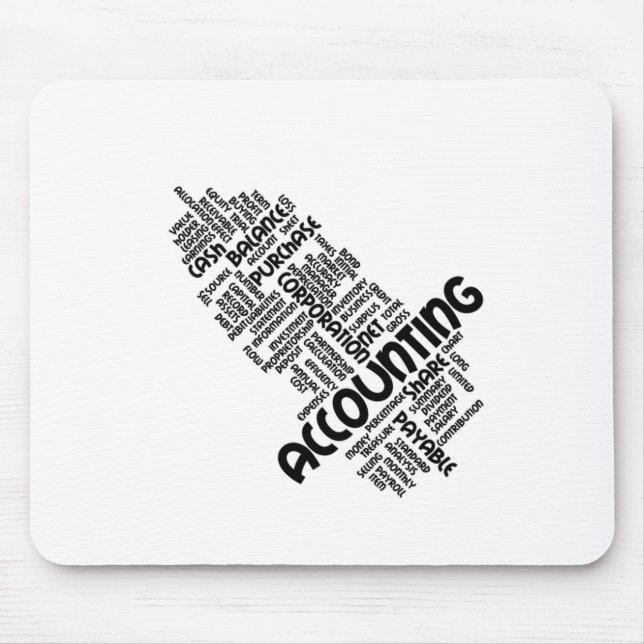 Accounting text mouse mat (Front)