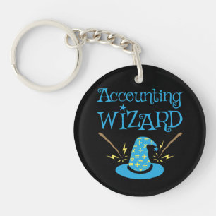 Accounting Wizard Accountant CPA Key Ring