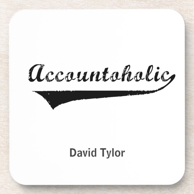 Accountoholic Coaster (Front)