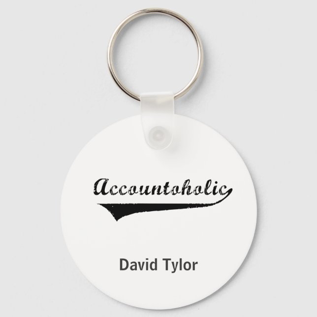 Accountoholic Key Ring (Front)