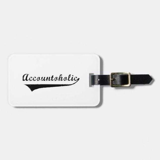 Accountoholic Luggage Tag (Front Horizontal)