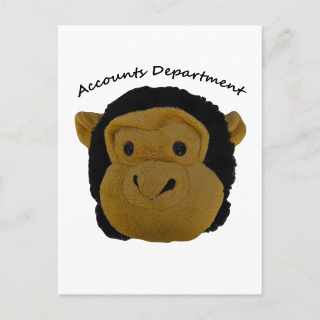 Accounts Department Mr Trouble Funky and Funny Postcard (Front)