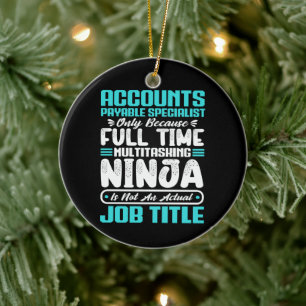 Accounts Payable Specialist Job Title Profession Ceramic Tree Decoration