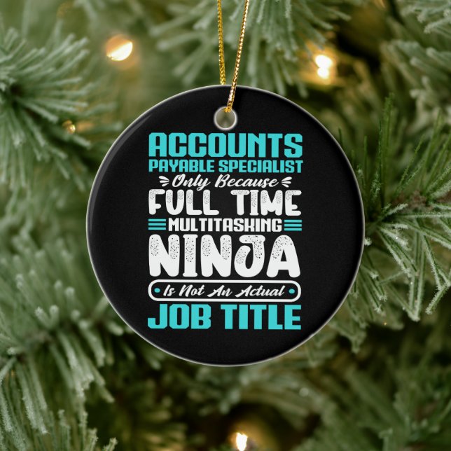 Accounts Payable Specialist Job Title Profession Ceramic Tree Decoration (Tree)
