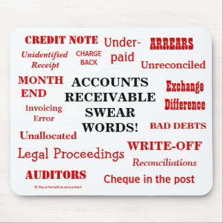 Accounts Receivable Swear Words Joke Gift Idea Mouse Mat