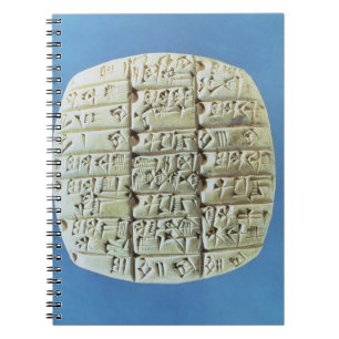 Accounts Table with cuneiform script, c.2400 BC (t Notebook