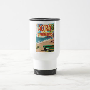 Accra Barbados travel poster Travel Mug