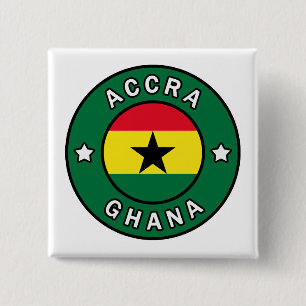 Accra Ghana 15 Cm Square Badge