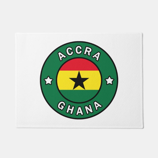 Accra Ghana Doormat (Front)