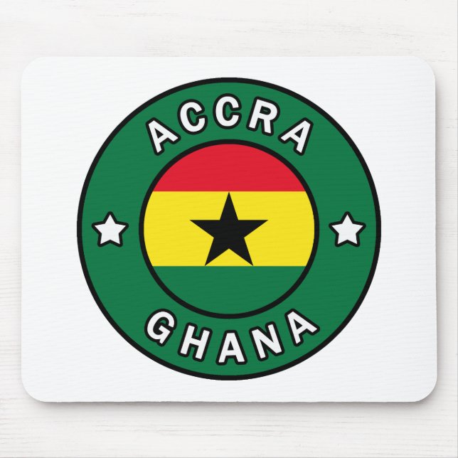 Accra Ghana Mouse Mat (Front)