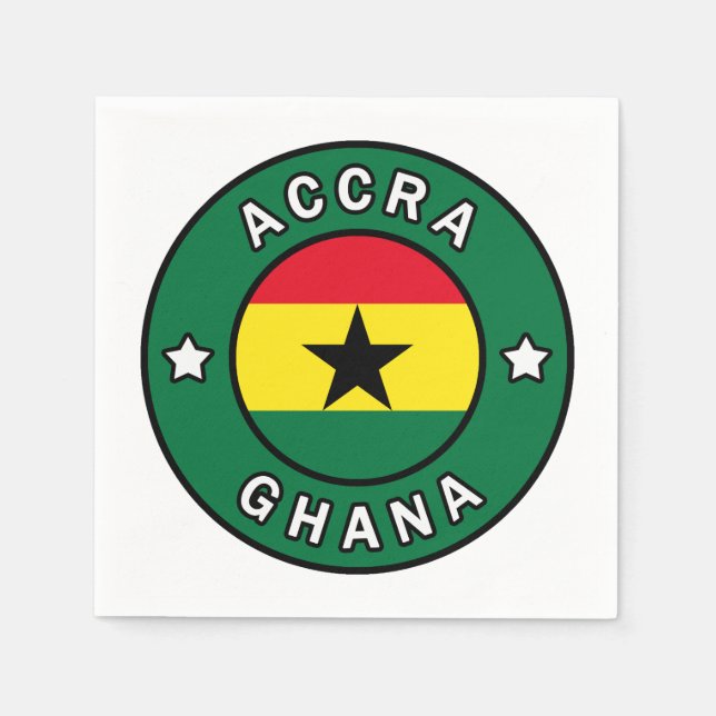 Accra Ghana Napkin (Front)
