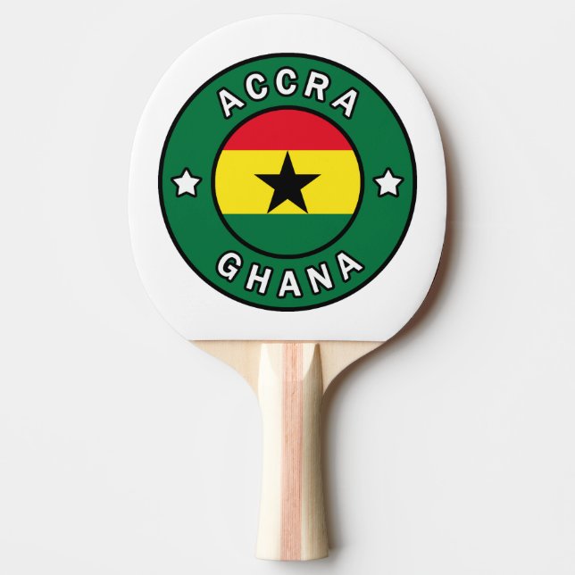 Accra Ghana Ping Pong Paddle (Front)