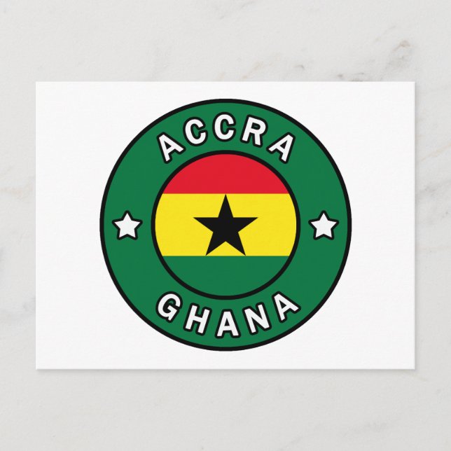 Accra Ghana Postcard (Front)