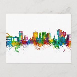 Accra Ghana Skyline Postcard