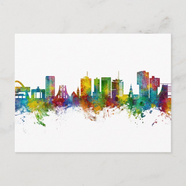Accra Ghana Skyline Postcard (Front)