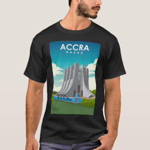 Accra Ghana Vintage Minimal Retro Travel Poster T-Shirt