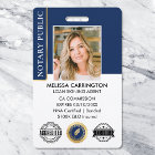 Accreditation Notary Public Photo QR Navy Gold