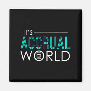 Accrual world funny accounting & accountant cp magnet