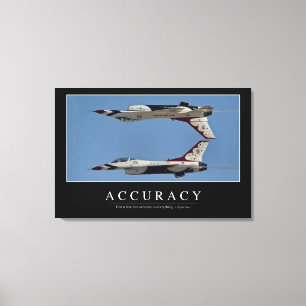 Accuracy: Inspirational Quote Canvas Print