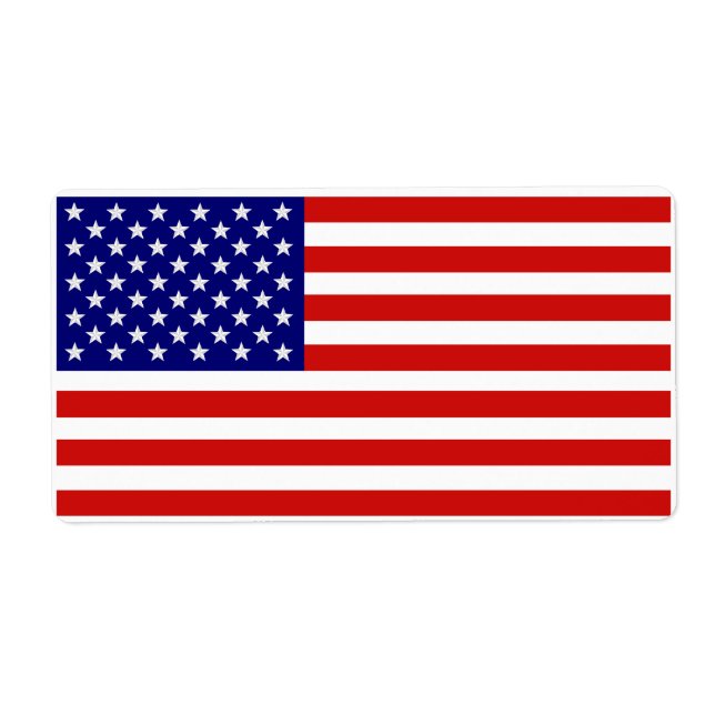 Accurate American Flag Label (Front)