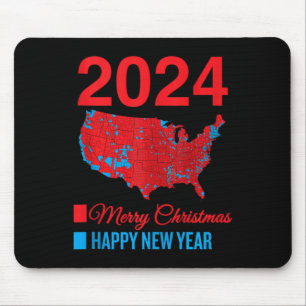 Accurate Election Map Merry Christmas Happy New Ye Mouse Mat