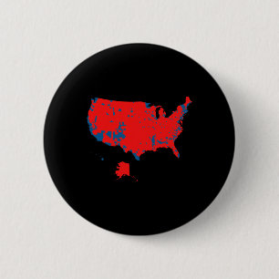 Accurate Map Of 2024 Election Results 6 Cm Round Badge