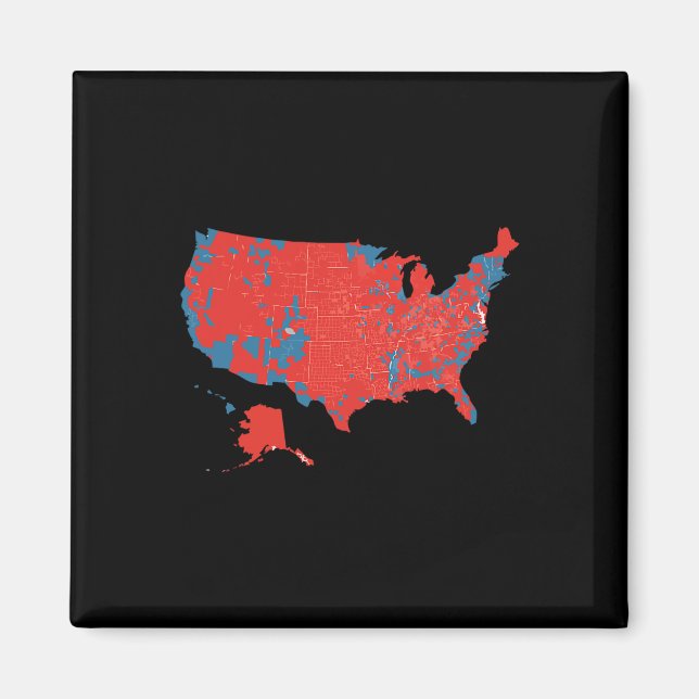 Accurate Map Of 2024 Election Results  Magnet (Front)