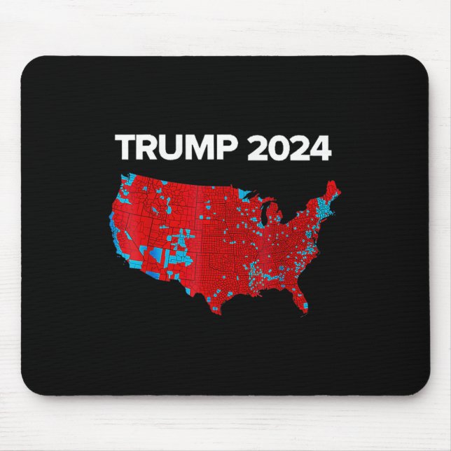 Accurate Map Of 2024 Election Results Trump Mega  Mouse Mat (Front)