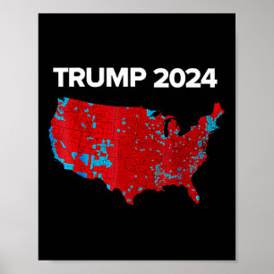 Accurate Map Of 2024 Election Results Trump Mega  Poster