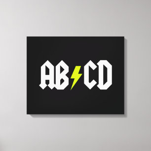 ACDC Yellow Bolt Canvas Print
