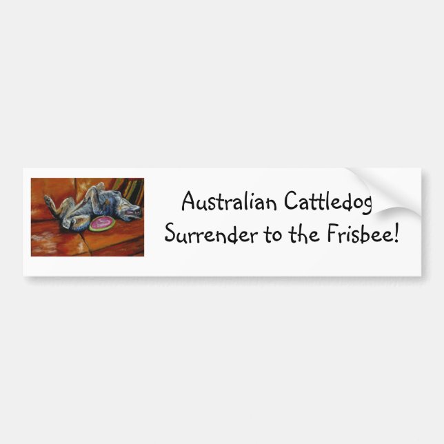 ACD's surrender only to the frisbee Bumper Sticker (Front)