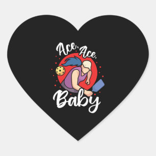 Ace Ace Baby - Pickleball Clothes Heart Sticker