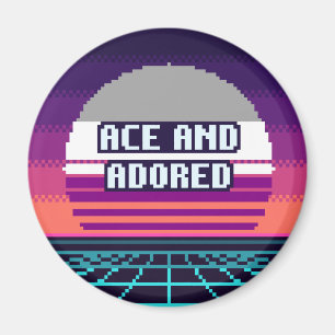 Ace And Adored Pride Pixel Magnet