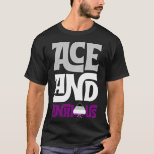 Ace And Anious Cute Aseual Pride Flag Funny ACE Ar T-Shirt