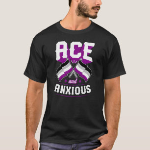 Ace And Anxious Cute  Asexual Pride Flag Ace Aesth T-Shirt