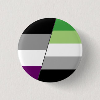 Ace and Aromantic Flag 3 Cm Round Badge